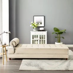 Jack & Alice Recamiere Tavani - Samt Deja: Creme -Wohnzimmermöbel boutique en ligne 1000209039 210108 10015700199 MOOD DETAILS P000000001000209039 mood