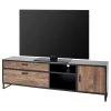 Red Living TV-Lowboard Hixson II - Eiche Barrique Dekor / Schwarz