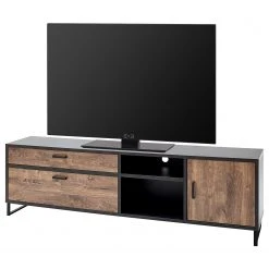 Red Living TV-Lowboard Hixson II - Eiche Barrique Dekor / Schwarz