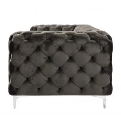 Jack & Alice Sofa Leominster II (3-Sitzer) - Samt Fosca: Dunkelgrau -Wohnzimmermöbel boutique en ligne 1000209057 210108 10042800240 DETAILS P000000001000209057