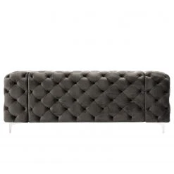 Jack & Alice Sofa Leominster II (3-Sitzer) - Samt Fosca: Dunkelgrau -Wohnzimmermöbel boutique en ligne 1000209057 210108 10043200241 DETAILS P000000001000209057