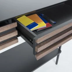 Norrwood Konsolentisch Kipra - Echtholzfurnier - Walnuss / Graphit -Wohnzimmermöbel boutique en ligne 1000209371 200422 06562600003 DETAILS P000000001000209371