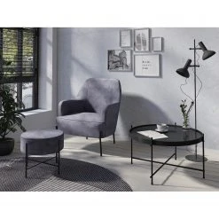 Loftscape Couchtisch Verrado - Glas / Metall - Schwarz 9 Loftscape Couchtisch Verrado - Glas / Metall - Schwarz -Wohnzimmermöbel boutique en ligne 1000209611 200430 06151000007 MOOD DETAILS P000000001000209611 mood