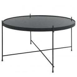 Loftscape Couchtisch Verrado - Glas / Metall - Schwarz