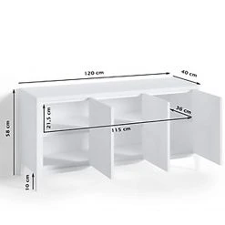 Loftscape Sideboard Norwell - Metall - Schwarz -Wohnzimmermöbel boutique en ligne 1000209627 210115 07224500005 SKETCH DETAILS P000000001000209627 sketch