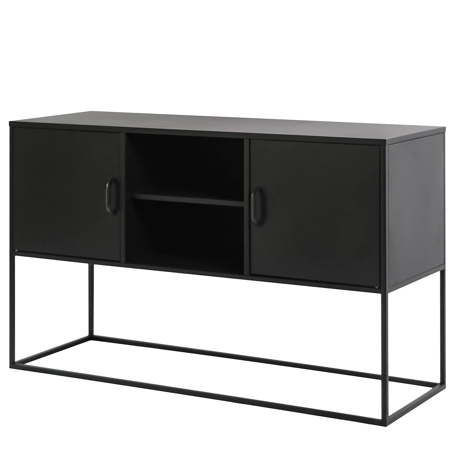 Loftscape Sideboard Stewton - Metall - Schwarz 1 Loftscape Sideboard Stewton - Metall - Schwarz