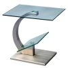 Loftscape Beistelltisch Semer II - Glas / Metall - Silber