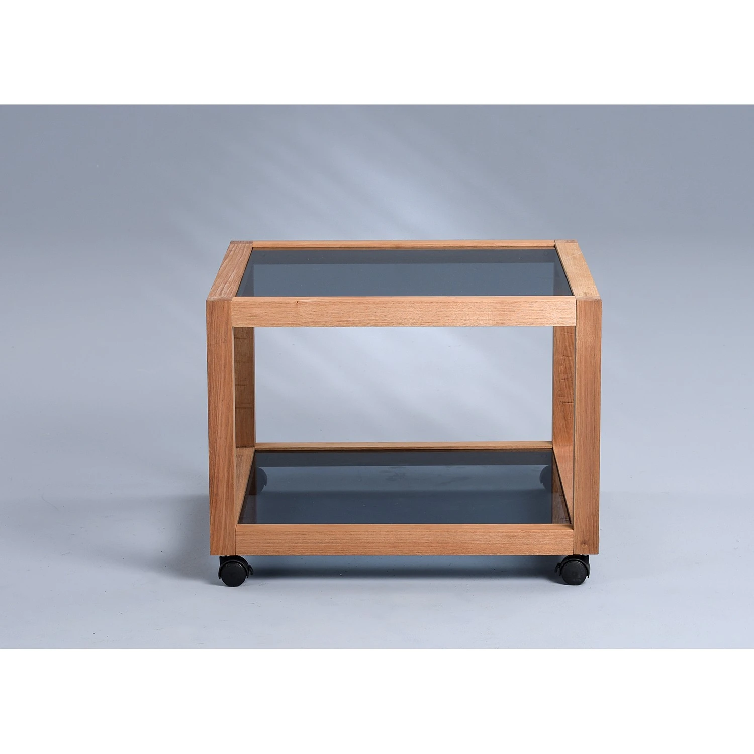 Loftscape Couchtisch Fulbeck I - Glas / Walnuss massiv - Grau / Walnuss - Breite: 60 cm 3 Loftscape Couchtisch Fulbeck I - Glas / Walnuss massiv - Grau / Walnuss - Breite: 60 cm – Bild 3