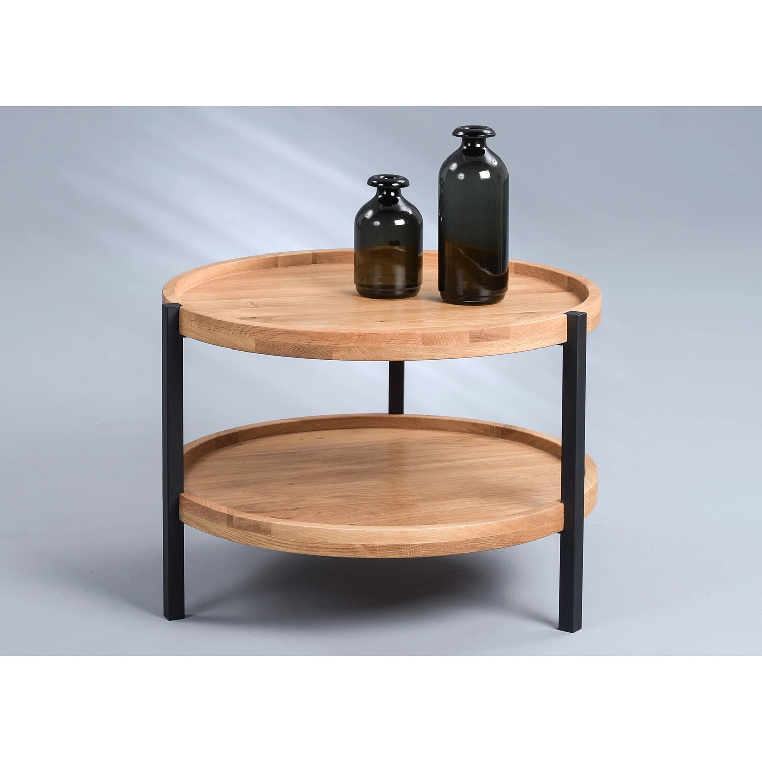 Loftscape Couchtisch Nottage II - Echtholzfurnier / Metall - Wildeiche / Schwarz 2 Loftscape Couchtisch Nottage II - Echtholzfurnier / Metall - Wildeiche / Schwarz – Bild 2