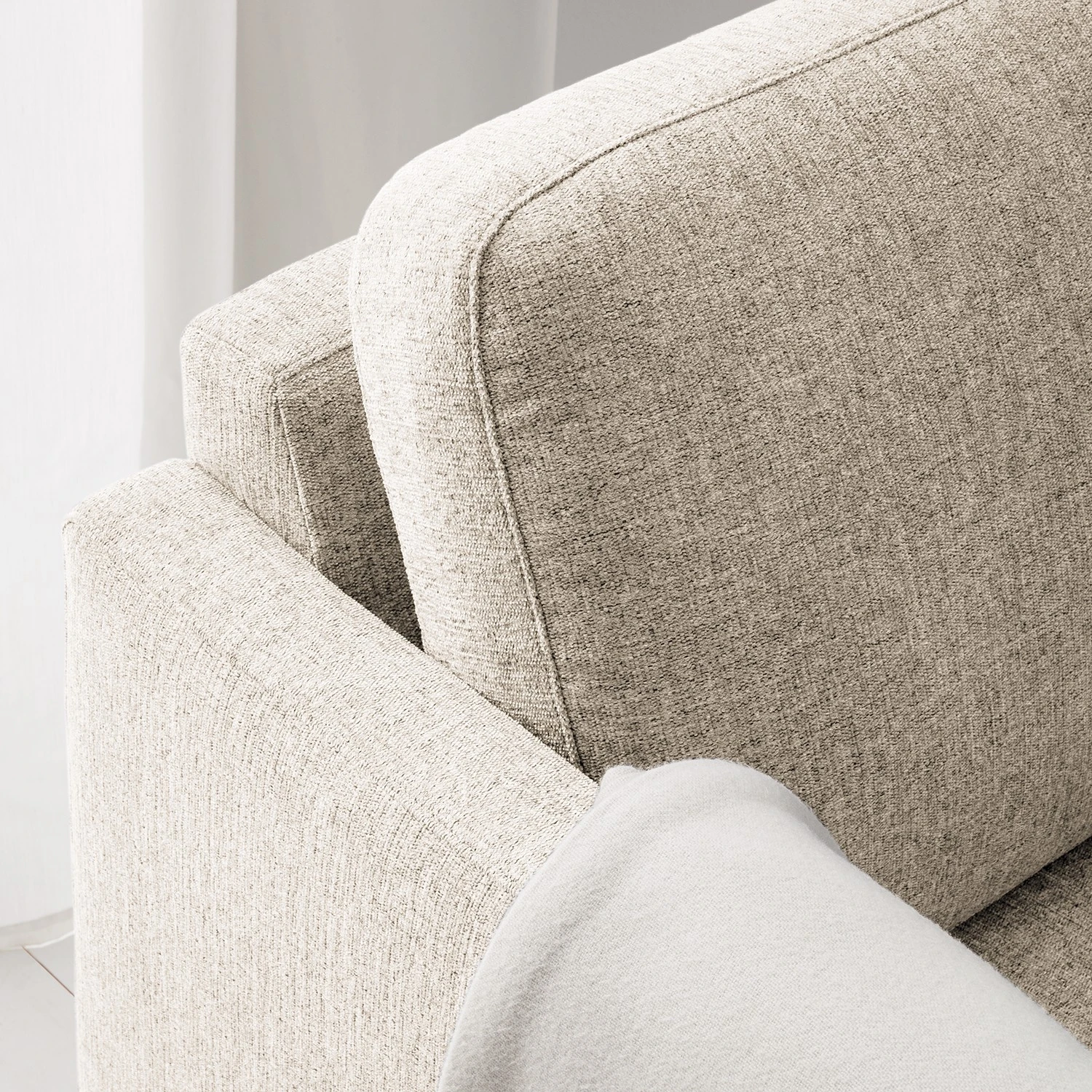 Fredriks Sessel Bellaire - Mischgewebe - Hellbeige - Schwarz 8 Fredriks Sessel Bellaire - Mischgewebe - Hellbeige - Schwarz – Bild 8