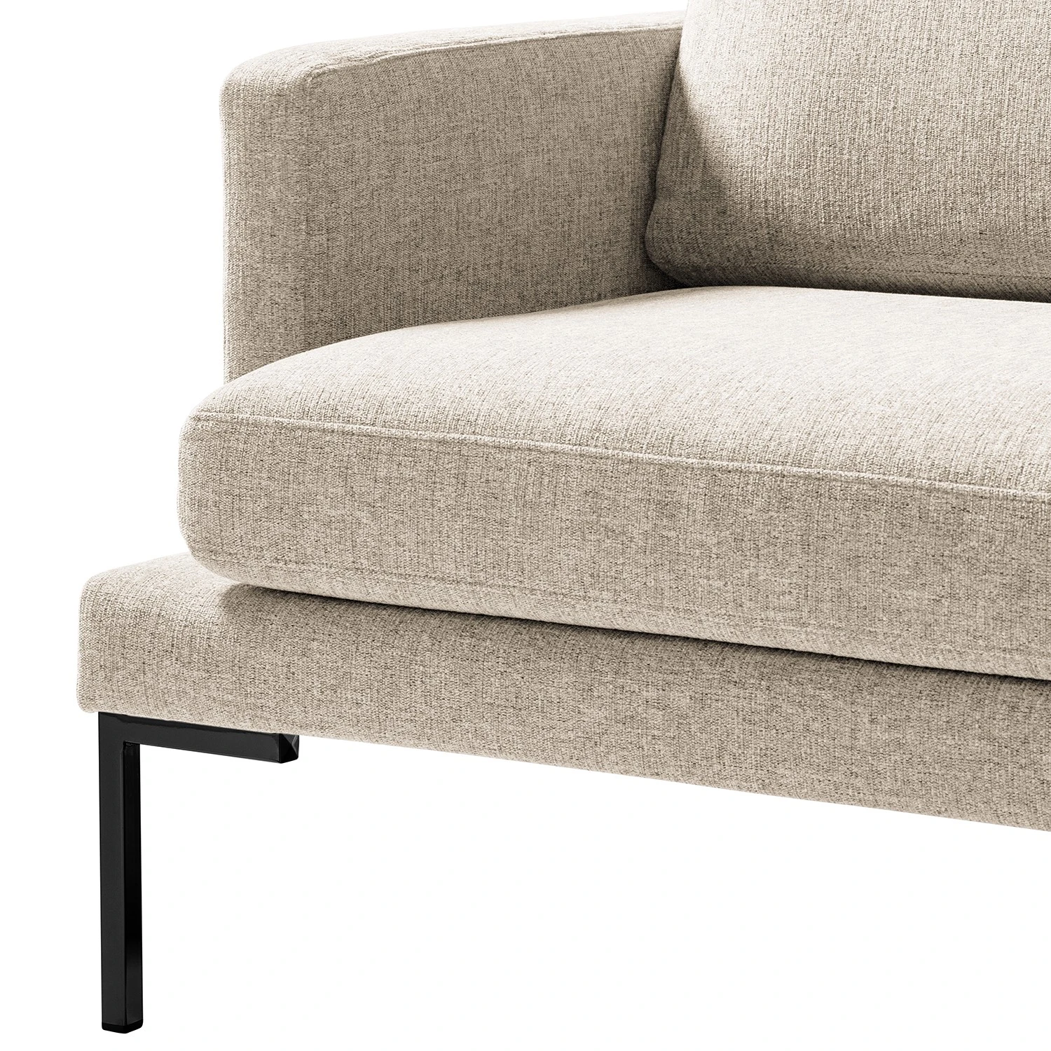 Fredriks Sessel Bellaire - Mischgewebe - Hellbeige - Schwarz 9 Fredriks Sessel Bellaire - Mischgewebe - Hellbeige - Schwarz – Bild 9