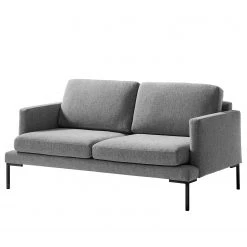 Fredriks Sofa Bellaire(2-Sitzer) - Mischgewebe - Grau - Schwarz