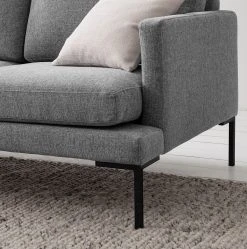 Fredriks Sofa Bellaire(2-Sitzer) - Mischgewebe - Grau - Schwarz -Wohnzimmermöbel boutique en ligne 1000209729 201110 13550100403 DETAILS P000000001000209729