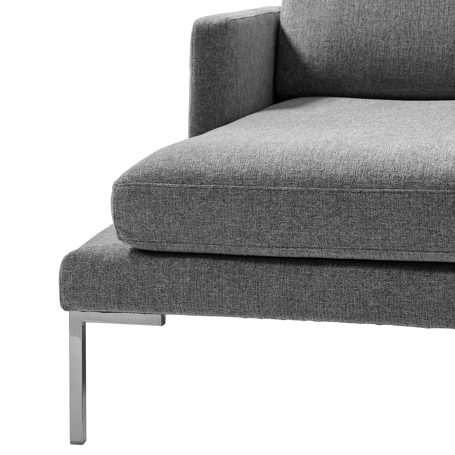 Fredriks Ecksofa Bellaire - Mischgewebe - Grau - Longchair davorstehend links - Silber 9 Fredriks Ecksofa Bellaire - Mischgewebe - Grau - Longchair davorstehend links - Silber – Bild 9