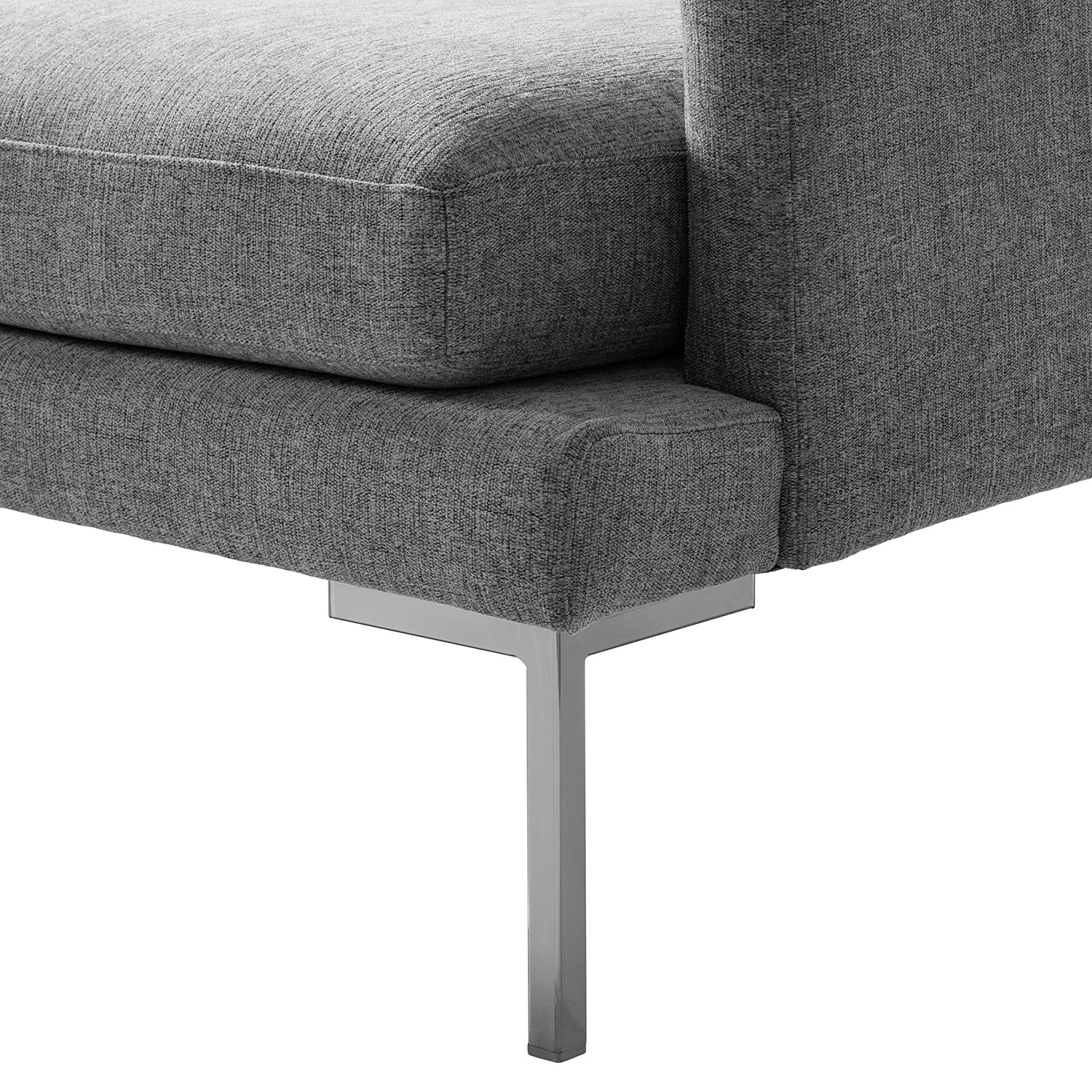 Fredriks Ecksofa Bellaire - Mischgewebe - Grau - Longchair davorstehend links - Silber 12 Fredriks Ecksofa Bellaire - Mischgewebe - Grau - Longchair davorstehend links - Silber – Bild 12