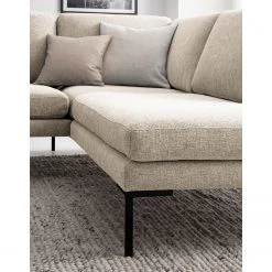 Fredriks Ecksofa Bellaire - Mischgewebe - Hellbeige - Ottomane davorstehend rechts - Schwarz 20 Fredriks Ecksofa Bellaire - Mischgewebe - Hellbeige - Ottomane davorstehend rechts - Schwarz -Wohnzimmermöbel boutique en ligne 1000209762 201110 13553400789 DETAILS P000000001000209762