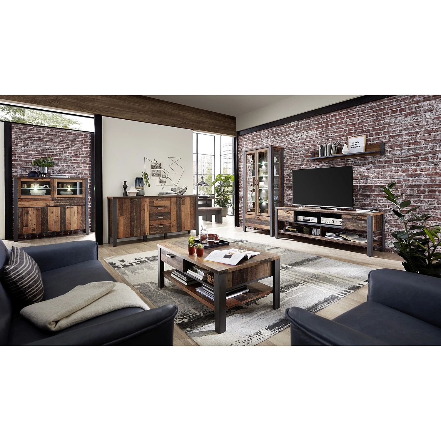 Red Living Wandboard Blackpool - Altholz Dekor / Grau 3 Red Living Wandboard Blackpool - Altholz Dekor / Grau – Bild 3