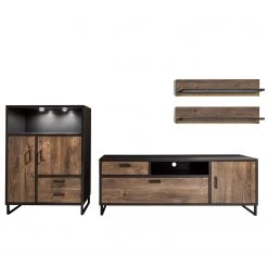 Red Living Wohnwand Hixson II (4-teilig) - Eiche Barrique Dekor / Schwarz 18 Red Living Wohnwand Hixson II (4-teilig) - Eiche Barrique Dekor / Schwarz -Wohnzimmermöbel boutique en ligne 1000210794 200430 14330200029 DETAILS P000000001000210794