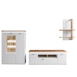 Loftscape Wohnwand Mundai II (3-teilig) - Inkl. Beleuchtung - Weiß / Eiche Wotan Dekor 16 Loftscape Wohnwand Mundai II (3-teilig) - Inkl. Beleuchtung - Weiß / Eiche Wotan Dekor -Wohnzimmermöbel boutique en ligne 1000210798 200430 14332400053 DETAILS P000000001000210798