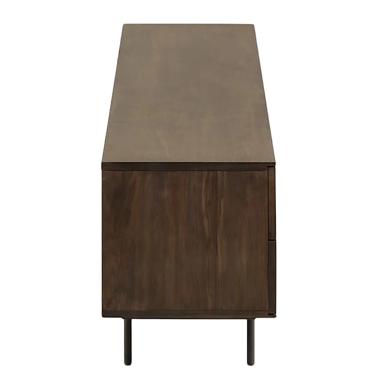 Red Living TV-Lowboard Kluuvi - Echtholzfurnier - Walnuss / Schwarz 4 Red Living TV-Lowboard Kluuvi - Echtholzfurnier - Walnuss / Schwarz – Bild 4