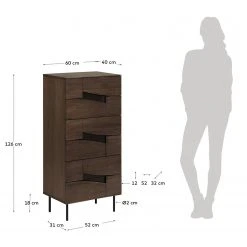 Red Living Kommode Kluuvi II - Echtholzfurnier - Walnuss / Schwarz -Wohnzimmermöbel boutique en ligne 1000210870 200429 17355400027 SKETCH DETAILS P000000001000210870 sketch