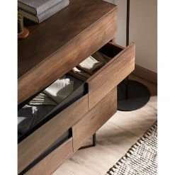 Red Living Kommode Kluuvi I - Echtholzfurnier - Walnuss / Schwarz 22 Red Living Kommode Kluuvi I - Echtholzfurnier - Walnuss / Schwarz -Wohnzimmermöbel boutique en ligne 1000210871 200824 12200100008 DETAILS P000000001000210871