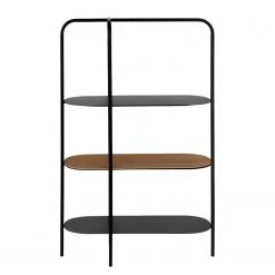 Red Living Regal Laukaa - Stahl / Echtholzfurnier - Schwarz / Walnuss 9 Red Living Regal Laukaa - Stahl / Echtholzfurnier - Schwarz / Walnuss -Wohnzimmermöbel boutique en ligne 1000210882 200625 07314500002 DETAILS P000000001000210882