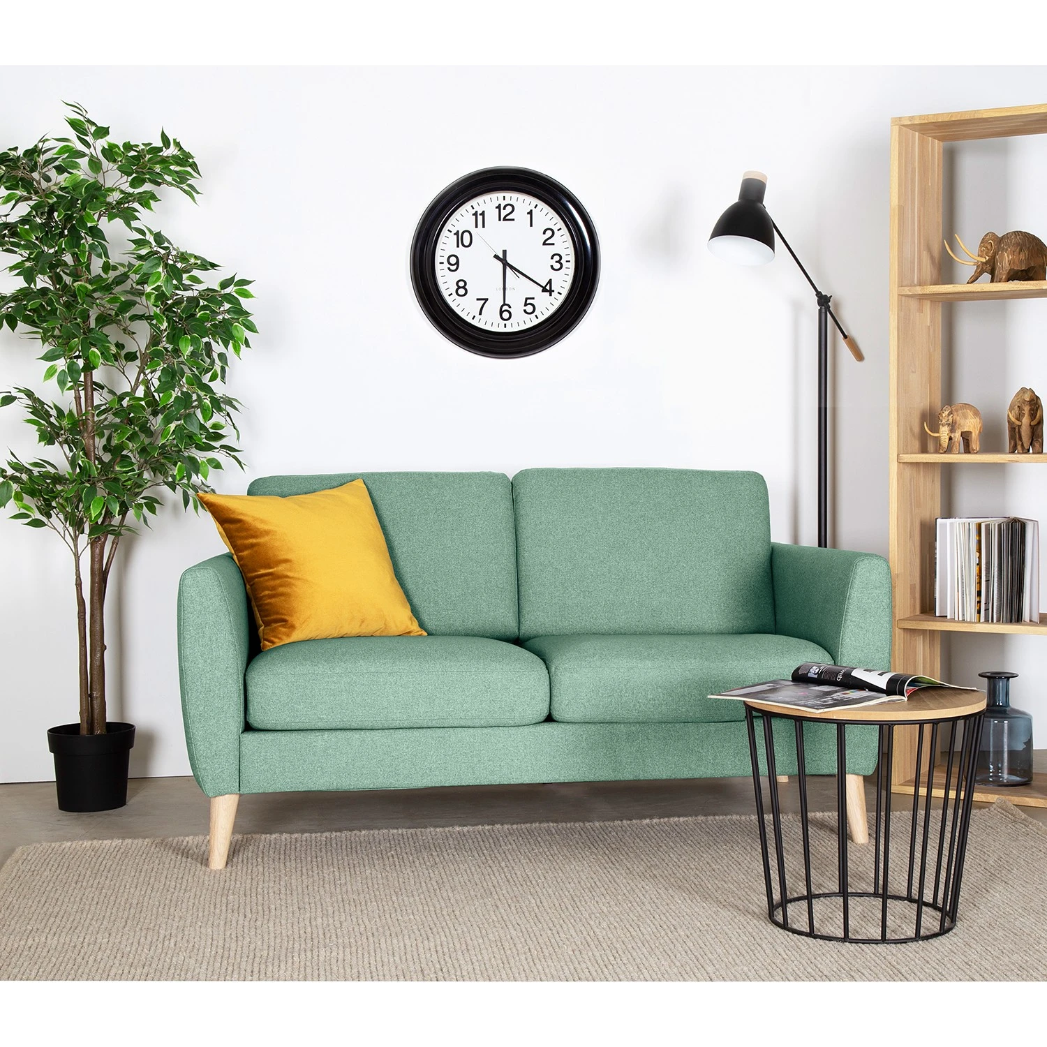 Mørteens Sofa Kustavi (2 -Sitzer) - Strukturstoff - Mintgrün 3 Mørteens Sofa Kustavi (2 -Sitzer) - Strukturstoff - Mintgrün – Bild 3
