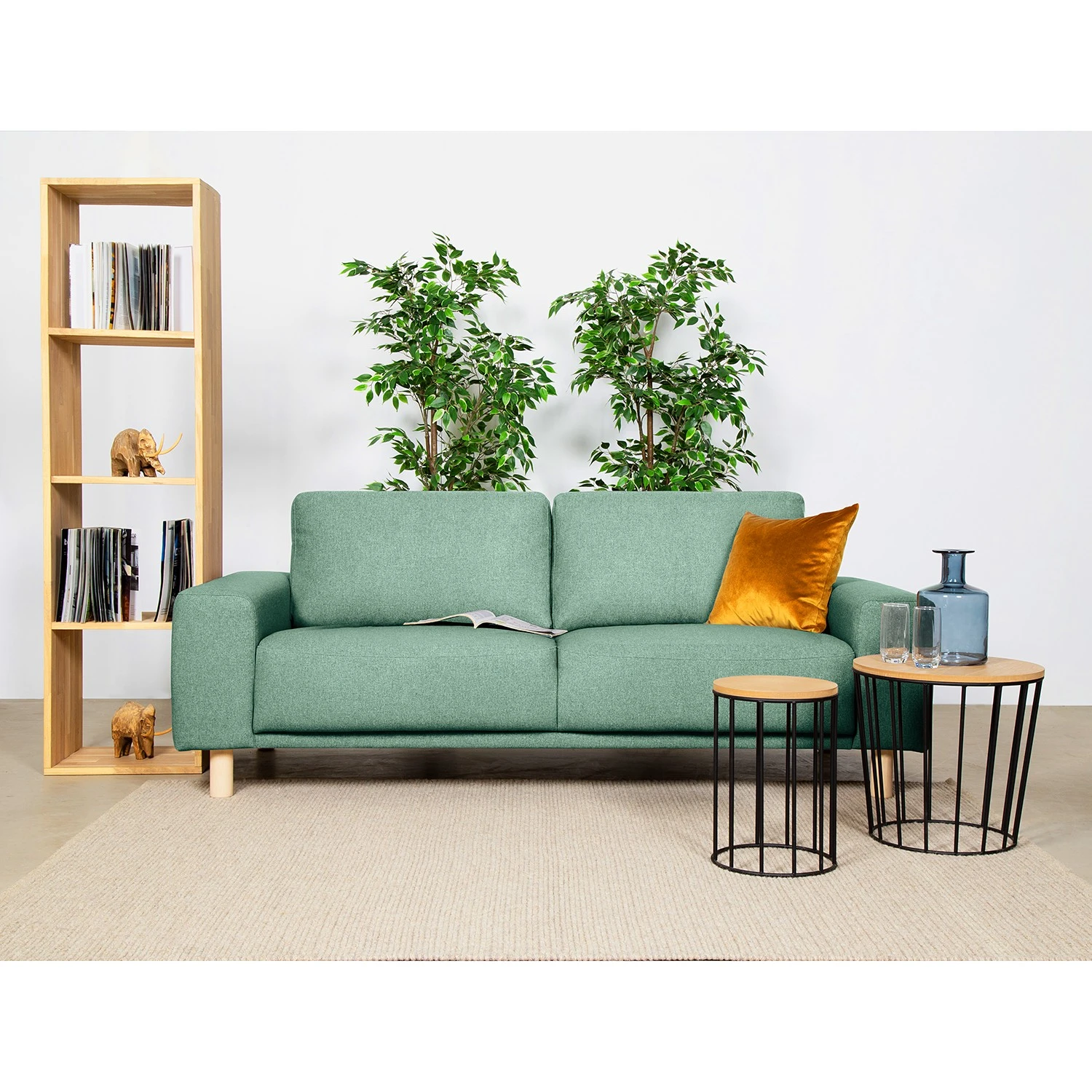 Mørteens Sofa Kotila (2-Sitzer) - Strukturstoff - Mintgrün 3 Mørteens Sofa Kotila (2-Sitzer) - Strukturstoff - Mintgrün – Bild 3