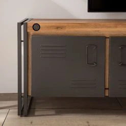 Ars manufacti TV-Lowboard Manchester IV - Akazie massiv / Metall - Akazie / Anthrazit -Wohnzimmermöbel boutique en ligne 1000210954 210121 12574700007 DETAILS P000000001000210954