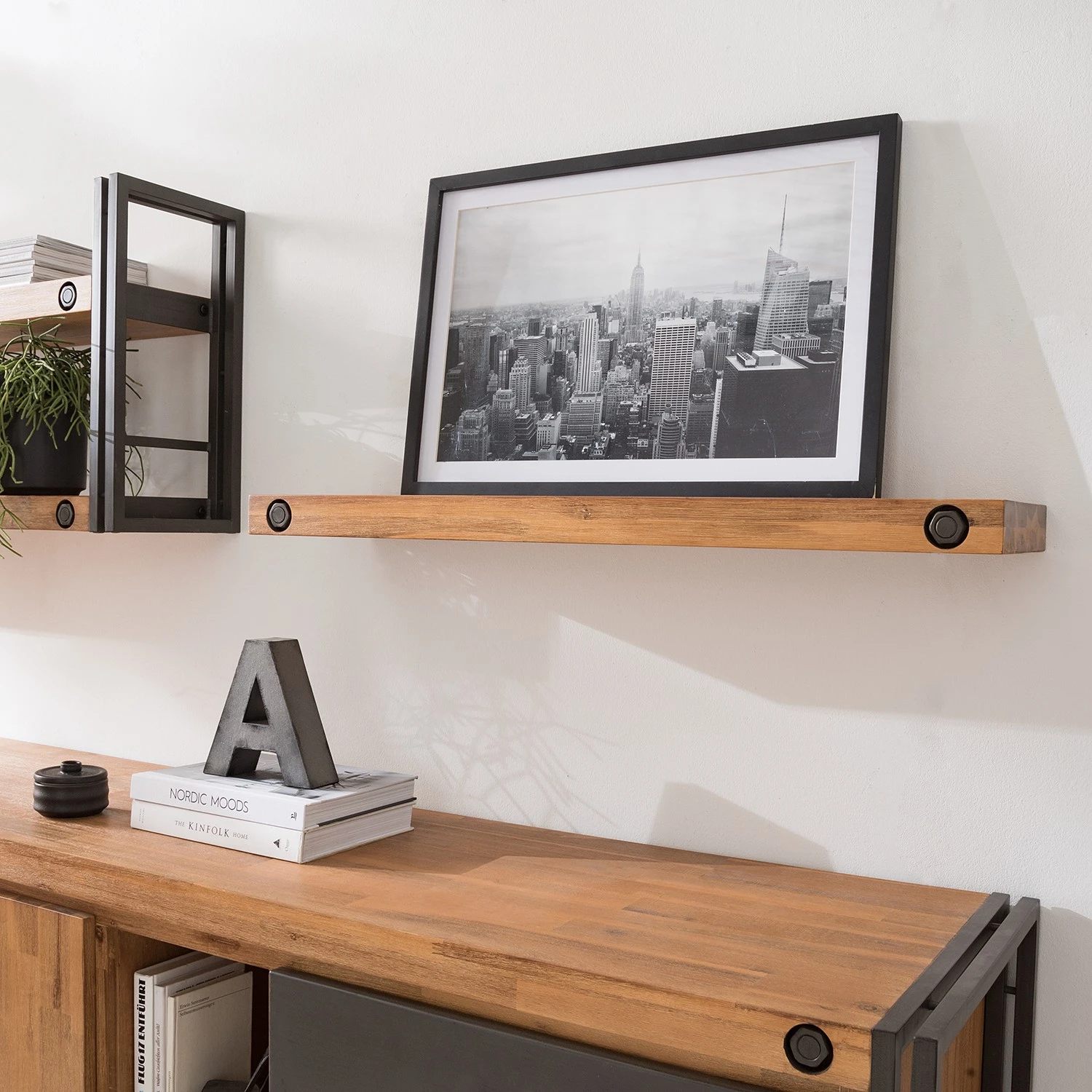 Ars manufacti Wandboard Manchester II - Akazie massiv - Breite: 90 cm 3 Ars manufacti Wandboard Manchester II - Akazie massiv - Breite: 90 cm – Bild 3