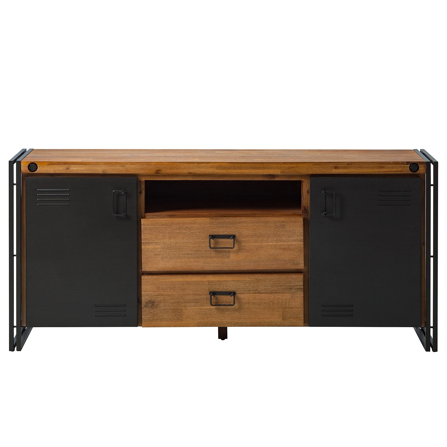 Ars manufacti Sideboard Manchester V - Akazie massiv / Metall - Akazie / Anthrazit 5 Ars manufacti Sideboard Manchester V - Akazie massiv / Metall - Akazie / Anthrazit – Bild 5