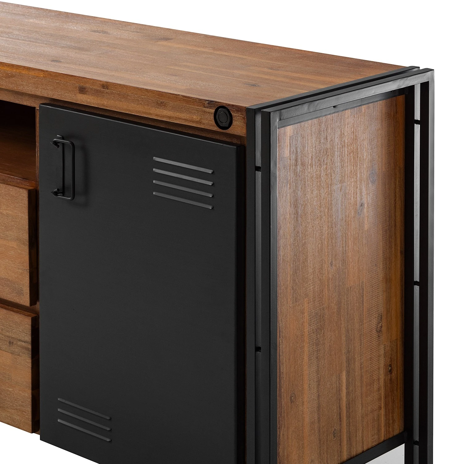 Ars manufacti Sideboard Manchester V - Akazie massiv / Metall - Akazie / Anthrazit 10 Ars manufacti Sideboard Manchester V - Akazie massiv / Metall - Akazie / Anthrazit – Bild 10