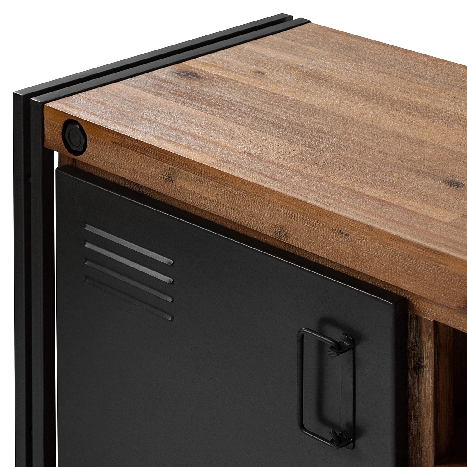 Ars manufacti Sideboard Manchester V - Akazie massiv / Metall - Akazie / Anthrazit 11 Ars manufacti Sideboard Manchester V - Akazie massiv / Metall - Akazie / Anthrazit – Bild 11