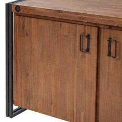 Ars manufacti Sideboard Manchester VI - Akazie massiv / Metall - Akazie / Anthrazit -Wohnzimmermöbel boutique en ligne 1000210964 201027 09484600031 DETAILS P000000001000210964