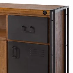 Ars manufacti Sideboard Manchester VII - Akazie massiv / Metall - Akazie / Anthrazit -Wohnzimmermöbel boutique en ligne 1000210965 201008 16425400039 DETAILS P000000001000210965