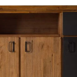 Ars manufacti Sideboard Manchester VII - Akazie massiv / Metall - Akazie / Anthrazit -Wohnzimmermöbel boutique en ligne 1000210965 201008 16430000042 DETAILS P000000001000210965