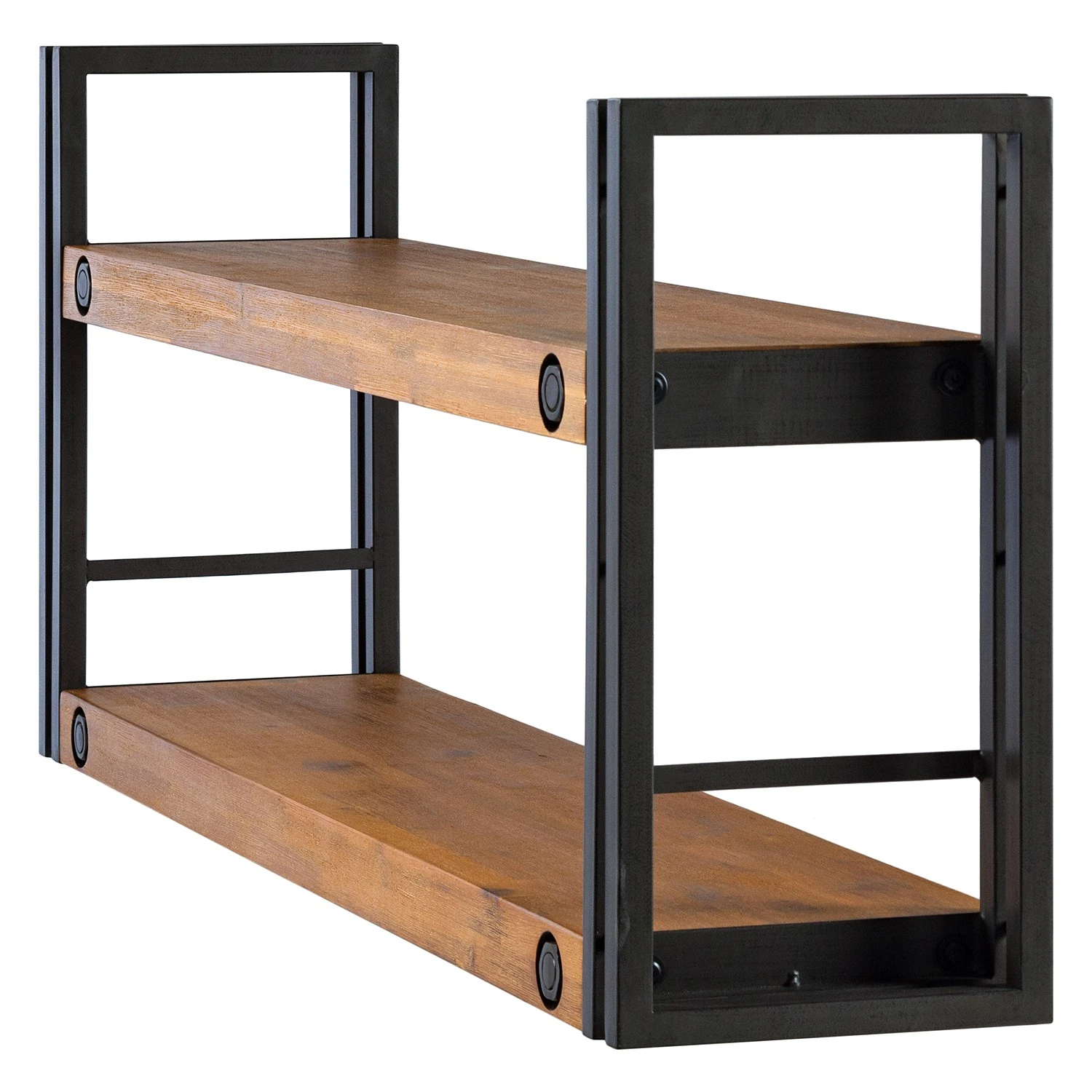 Ars manufacti Wandregal Manchester II - Akazie massiv / Metall - Akazie / Anthrazit 5 Ars manufacti Wandregal Manchester II - Akazie massiv / Metall - Akazie / Anthrazit – Bild 5