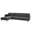 Jack & Alice Ecksofa Daru III - Samt - Grau