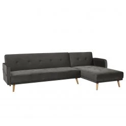 Jack & Alice Ecksofa Daru III - Samt - Grau -Wohnzimmermöbel boutique en ligne 1000211000 200527 17480600211 DETAILS P000000001000211000