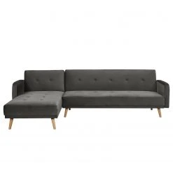 Jack & Alice Ecksofa Daru III - Samt - Grau -Wohnzimmermöbel boutique en ligne 1000211000 200527 17480600212 DETAILS P000000001000211000