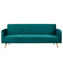 Jack & Alice Schlafsofa Daru IV - Samt - Türkis -Wohnzimmermöbel boutique en ligne 1000211003 200527 17480600238 DETAILS P000000001000211003