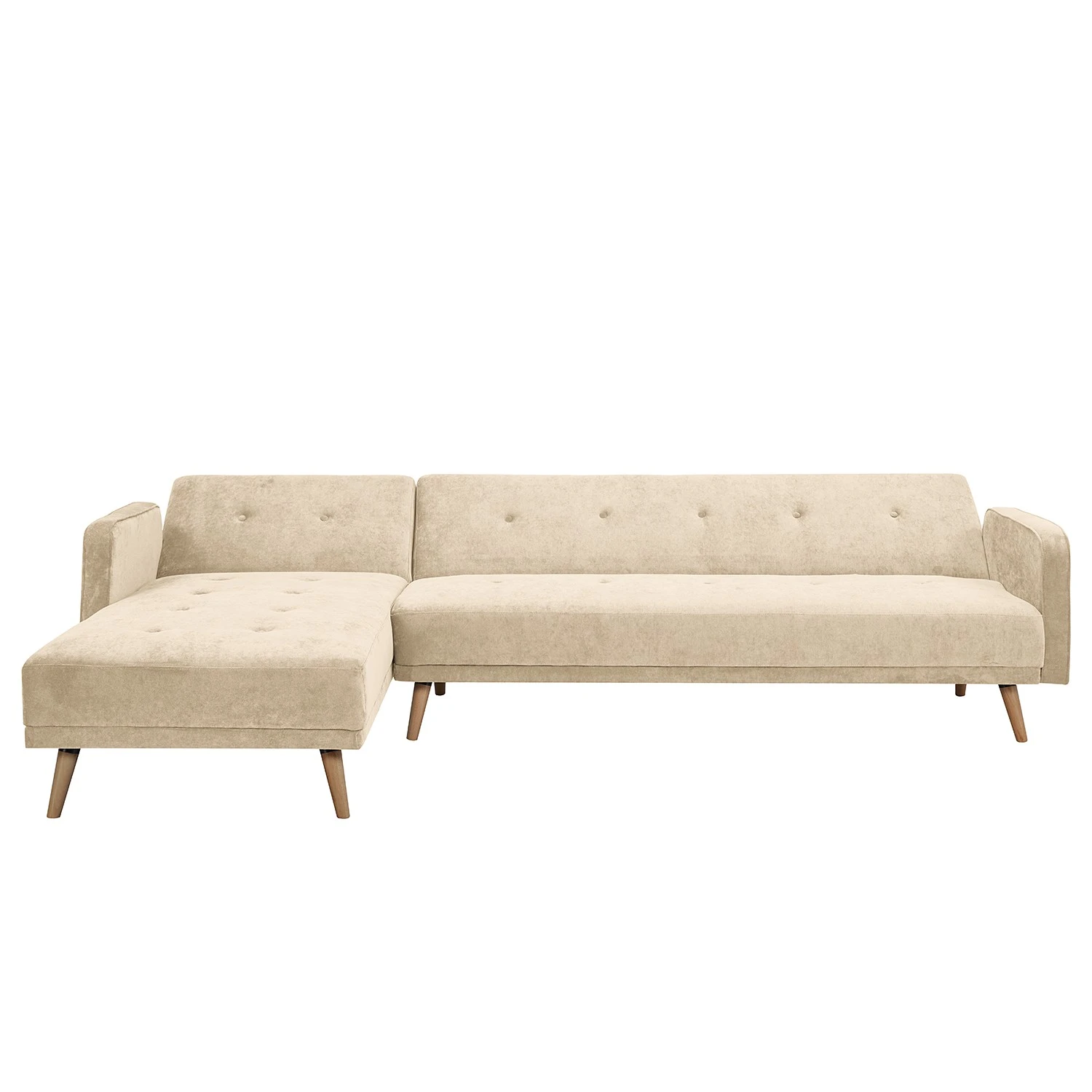 Jack & Alice Ecksofa Daru II - Samt - Beige 6 Jack & Alice Ecksofa Daru II - Samt - Beige – Bild 6