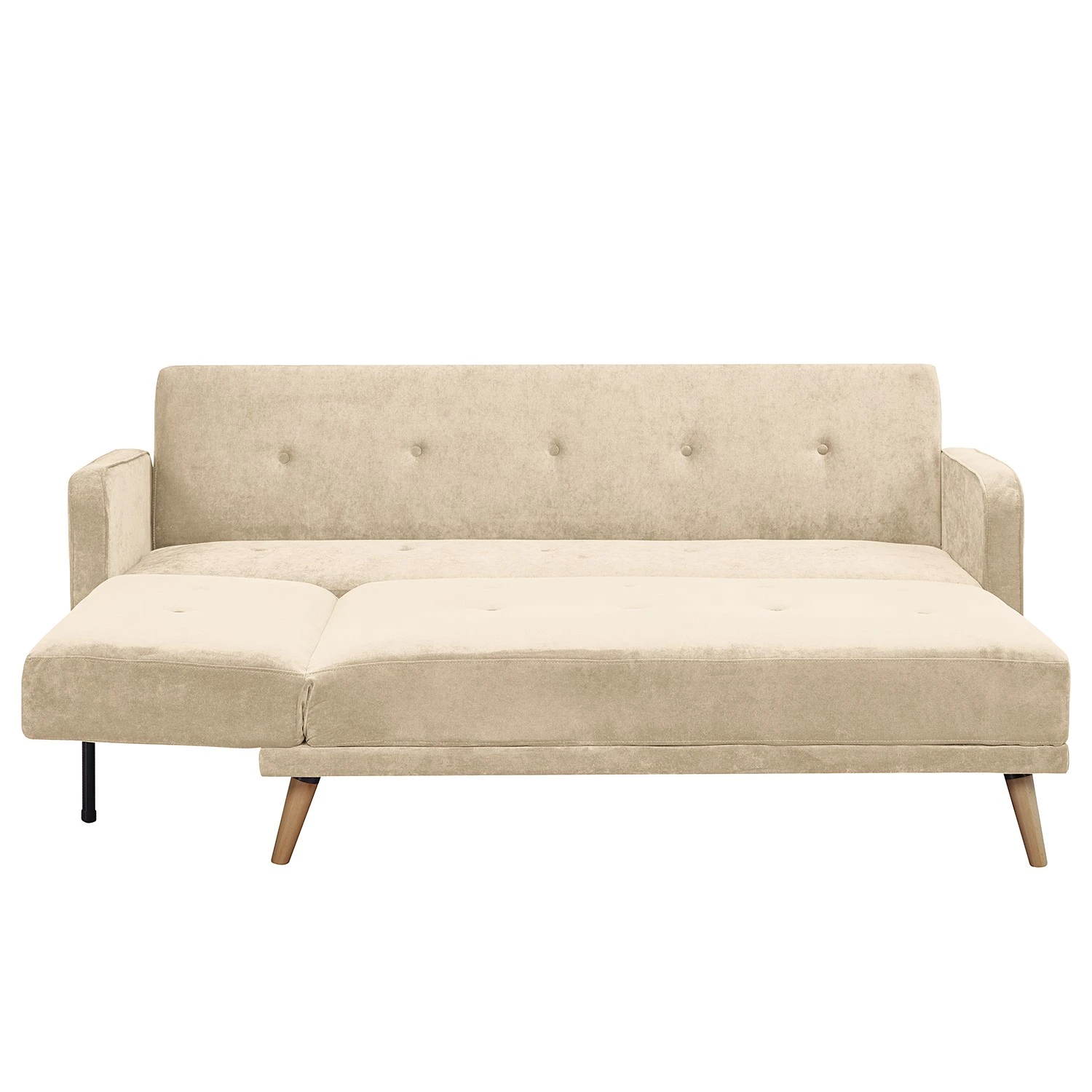 Jack & Alice Ecksofa Daru II - Samt - Beige 8 Jack & Alice Ecksofa Daru II - Samt - Beige – Bild 8
