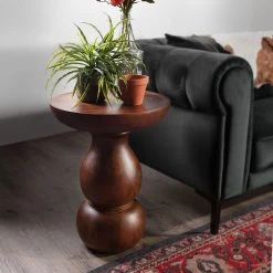 Naturoo Beistelltisch Brookwood II - Mango massiv - Mango Dunkel -Wohnzimmermöbel boutique en ligne 1000211428 200504 13492600082 MOOD DETAILS P000000001000211428 mood