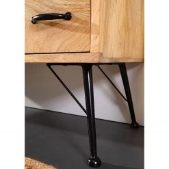 Red Living TV-Lowboard Latta II - Mango massiv / Metall - Mango / Schwarz -Wohnzimmermöbel boutique en ligne 1000211436 220316 033 DETAILS P000000001000211436