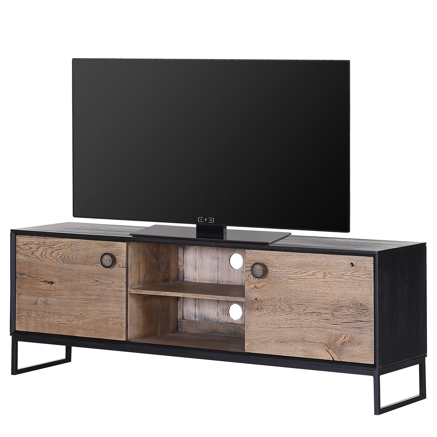 Red Living TV-Lowboard Bayamon - Eiche & Akazie massiv / Metall - Eiche / Schwarz 1 Red Living TV-Lowboard Bayamon - Eiche & Akazie massiv / Metall - Eiche / Schwarz