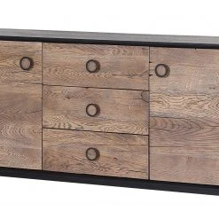 Red Living Sideboard Bayamon - Eiche & Akazie massiv / Metall - Eiche / Schwarz -Wohnzimmermöbel boutique en ligne 1000211443 200504 13493900153 DETAILS P000000001000211443