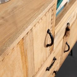 Red Living Kommode Latta - Mango massiv / Metall - Mango / Schwarz 15 Red Living Kommode Latta - Mango massiv / Metall - Mango / Schwarz -Wohnzimmermöbel boutique en ligne 1000211450 220316 031 DETAILS P000000001000211450