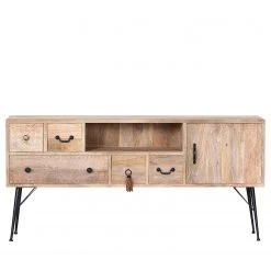 Red Living Sideboard Latta - Mango massiv / Metall - Mango / Schwarz -Wohnzimmermöbel boutique en ligne 1000211455 200504 13494600199 DETAILS P000000001000211455